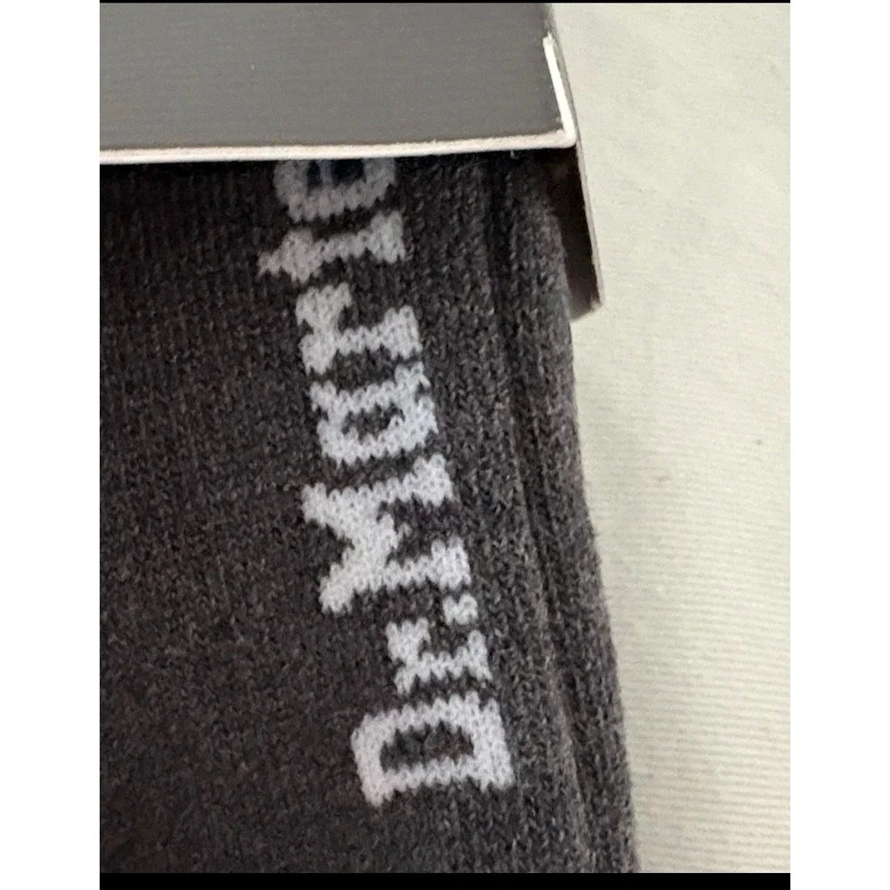 Dr. Martens Double Doc Sock Black Grey Striped‎ Crew Socks small Medium  New